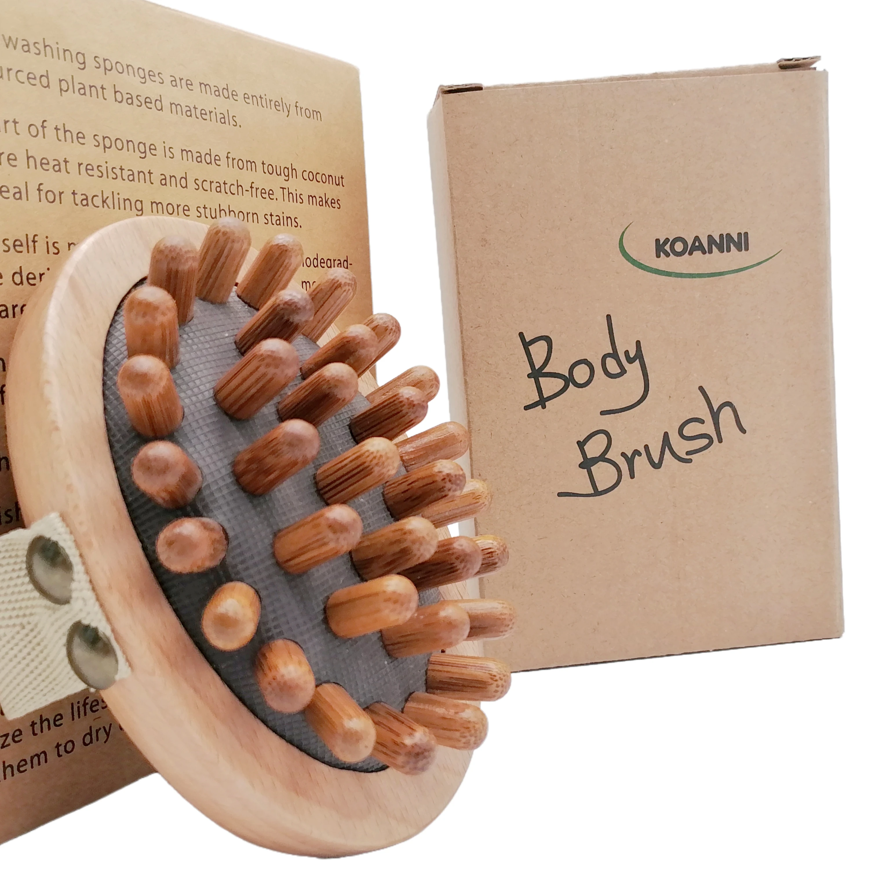 Natural Beech Wood Bullet Multi-point Head Massager Relax Body Meridian Air Cushion Wooden Brush Comb Massage Tool