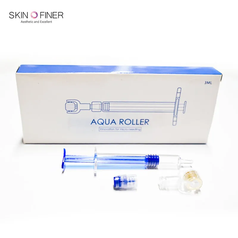 Microneedle Aquqa Roller Injection System 105 Needles Medical Stainless Steel  For Collagen Regrow Skin Recover Acne Remove