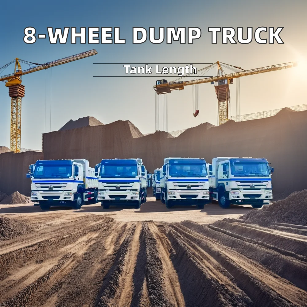 Heavy Duty Eight-Wheel Rear Dump Truck New Condition Diesel Fuel Weichai Euro 6 Fast Gearbox Left Manual Automatic Construction