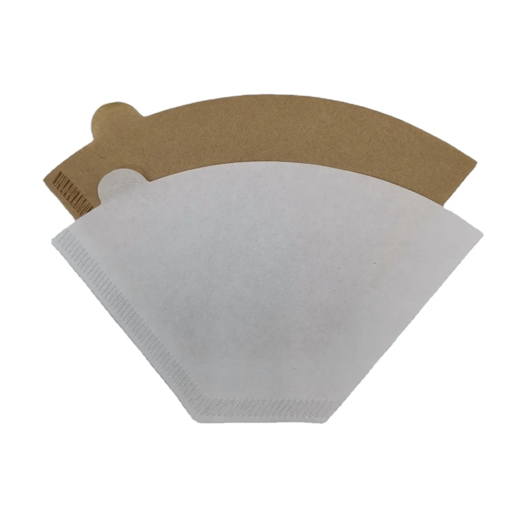 China supplier 6 cup pour over size 4 cone paper natural unbleached paper coffee filters maker