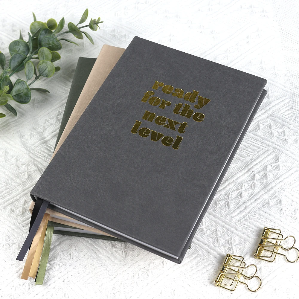 journal notebook A5 linen fabric with custom logo high quality notebooks for students