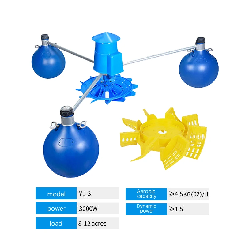 Micro Air Bubble Aerator Aerator Pump for Fish Pond 0.75-3KW Hot Selling Impeller Aerator Aquaculture Aquipment