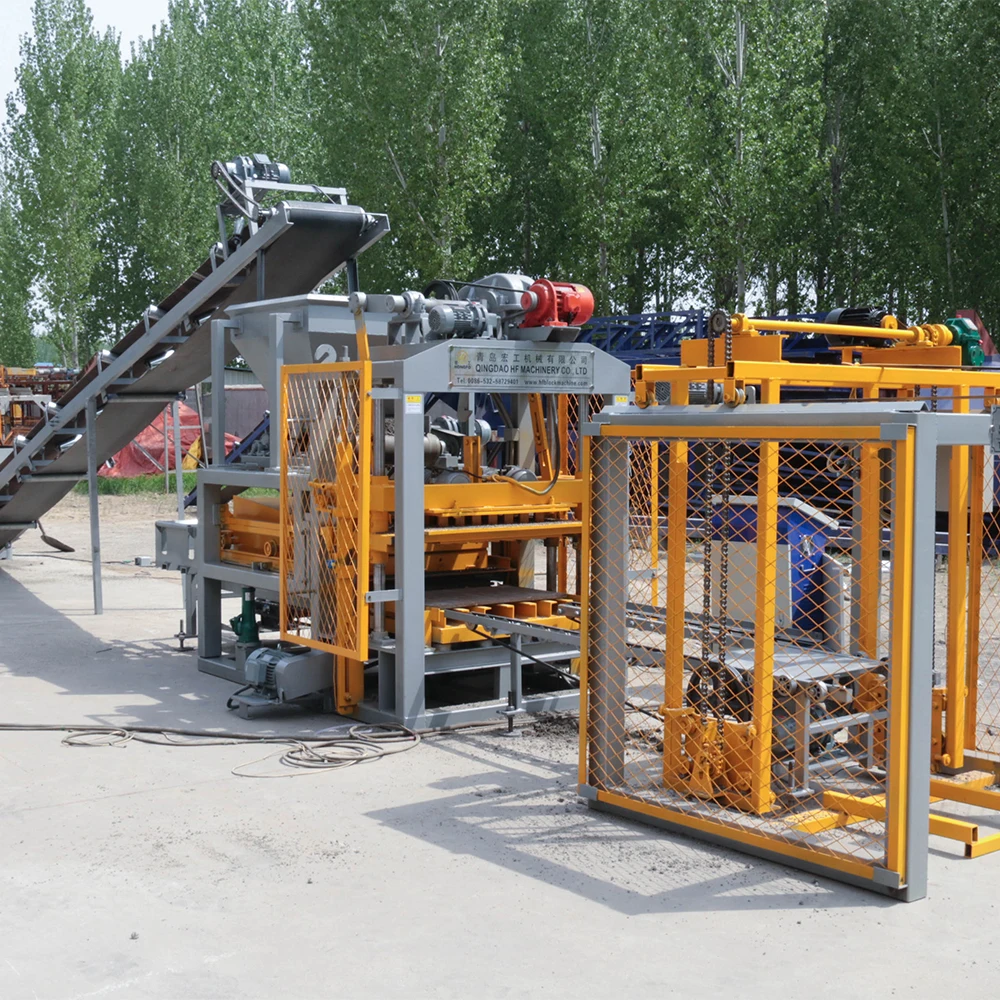 QT4-25 recycled plastic pavement industrial machine for making brick production line