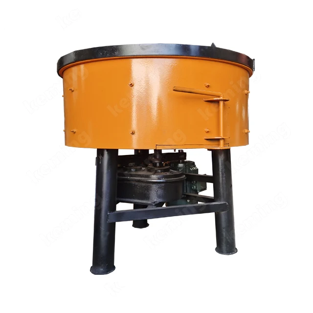 JW 1000 industrial pan mixer wet and dry concrete  mixing machine with good reducer