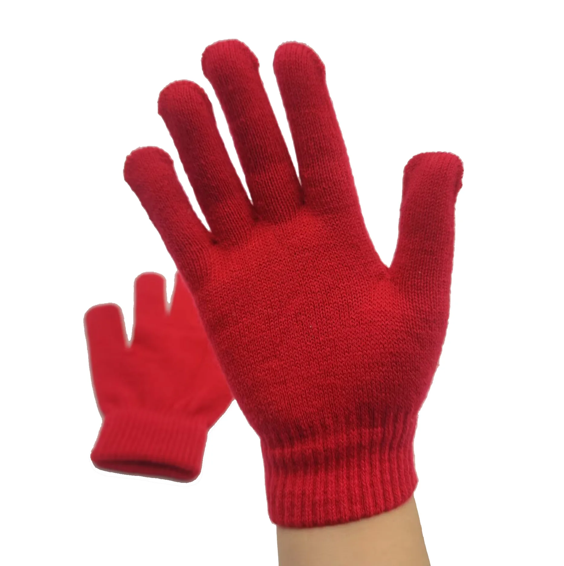 Winter Acrylic Gloves Winter Warm Gloves Custom Mix Colors Mitten Knitted Oem Winter Gloves Touch Screen Comfortable Daily Life