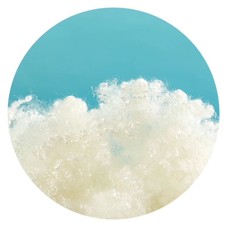 3d polyester hollow conjugated siliconized fiber