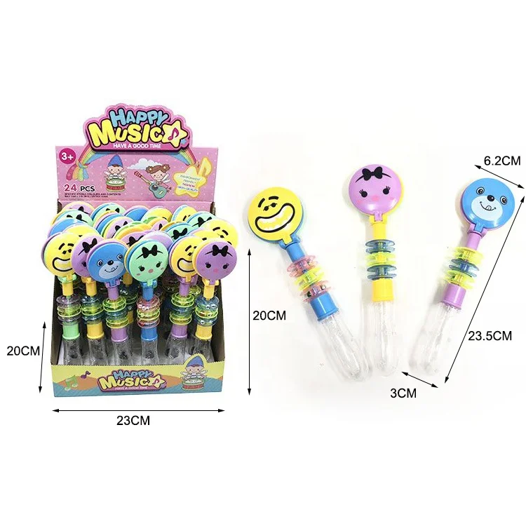 Wholesale Clapping Toys with Candy Bottle Plastic Sweet Toys Tube From Shantou for Child Candy Toys