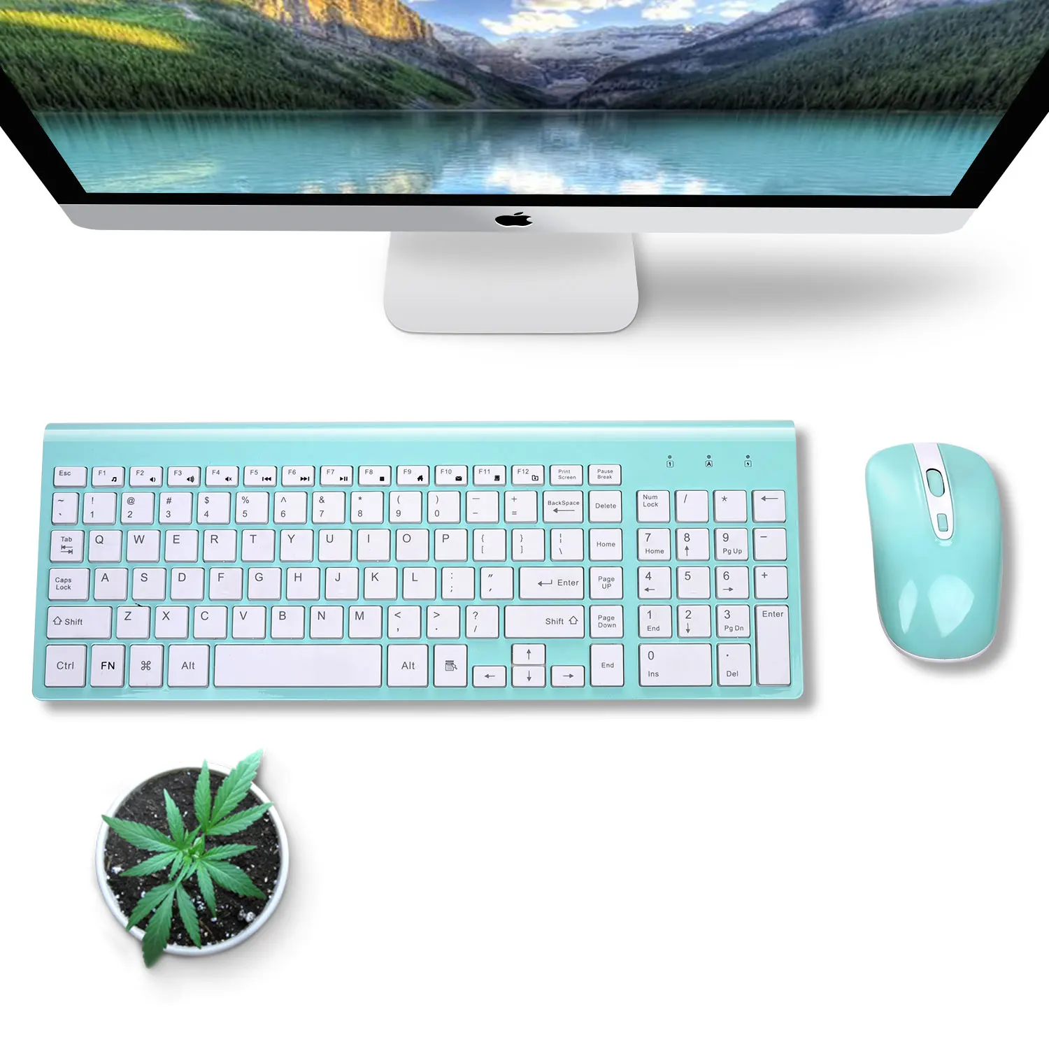 Factory Direct 104-key Custom Color Silent Typing Experience Wireless Keyboard and Mouse