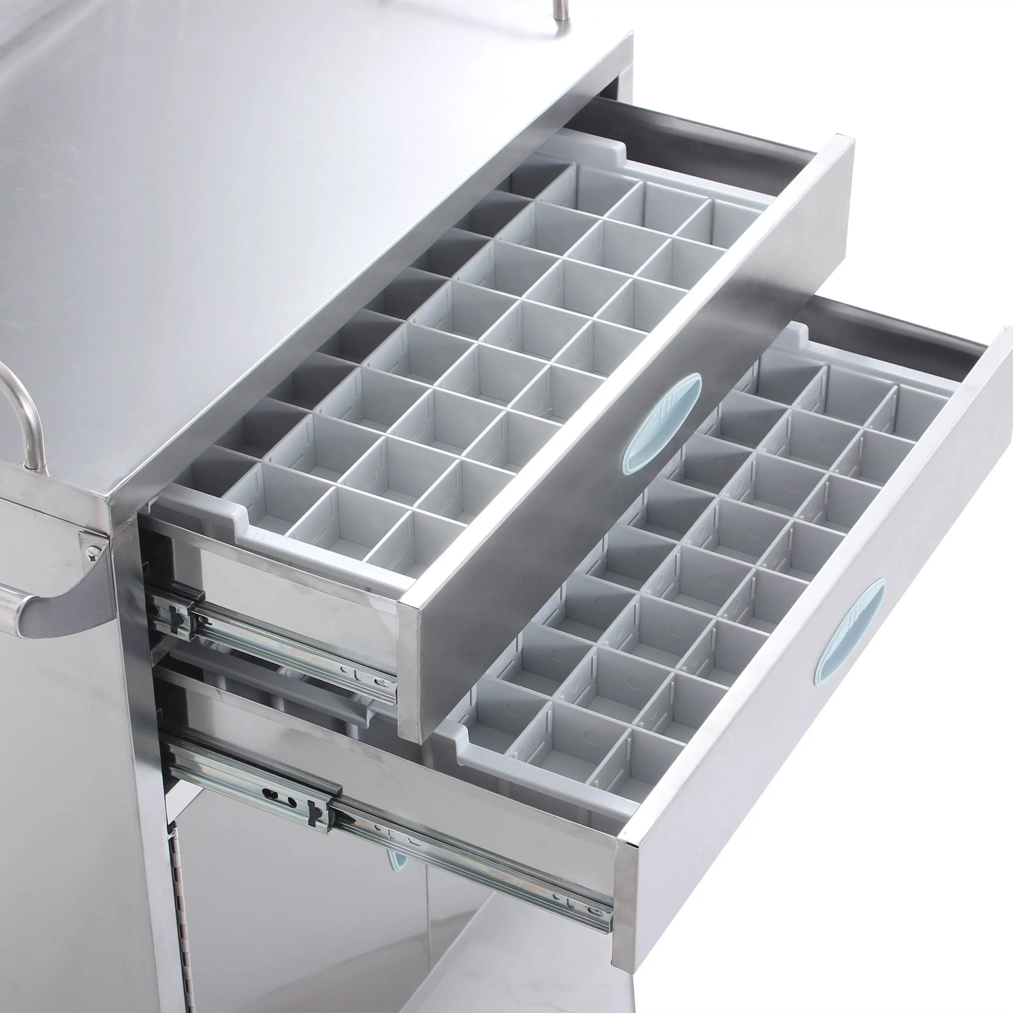 Hospital Furniture Clinic Equipment Stainless Steel Instrument Trolley