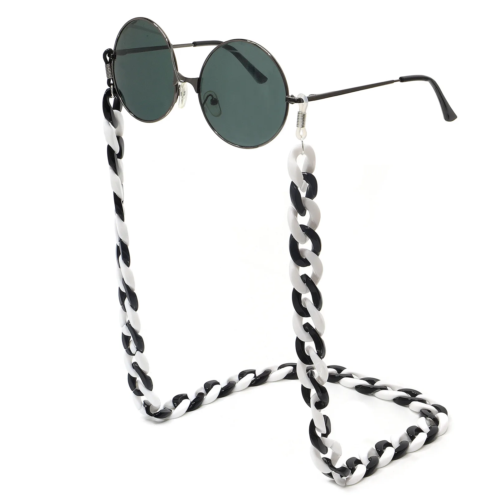 Hot Sale Personalized Acrylic Glasses Chain Holder Eyewear Chain Sunglasses Strap Reading Glasses Lanyard Cord  27 Candy Colors