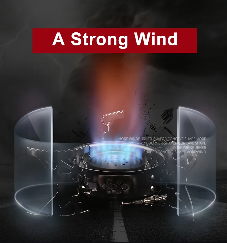 Alocs Lightweight Outdoor Picnic Portable Compact Tourist Trip Stove Foldable Single Burner Mini Butane Camping Gas Stove