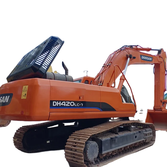 For sale used Korea Doosan DH420-7 excavator Doosan 42 tons crawler excavator