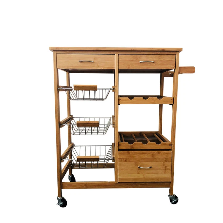 Многофункциональная модная Мобильная Кухонная Тележка для сервировки продуктов