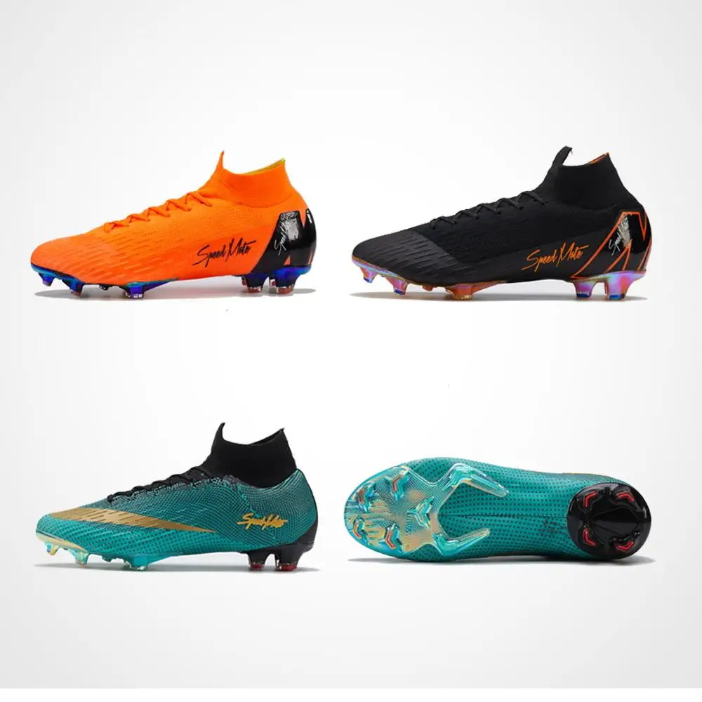 2019 Factory outdoor all FG Men Superfly 6 Soccer Shoes wholesale Cr7 Football Boots Hot Sale Professional Boot soccer shoes