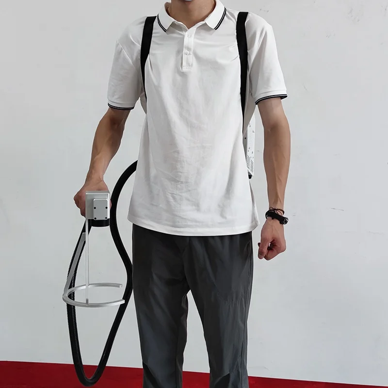 New Small Size 20w 30w 50w Backpack Design Handheld Fiber Laser Marking Machine On Sale