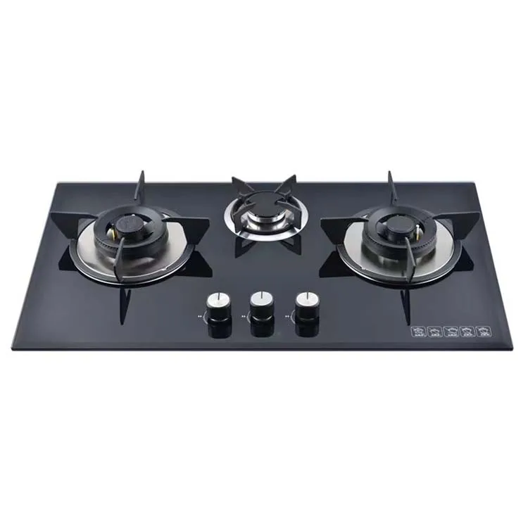 Домашняя трехконфорная плита, Встроенная газовая плита, сжиженный нефтяной газ, газовая плита