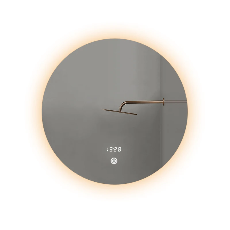 customs Hotel touch explosion-proof glass anti-fogging led mirror touch switch bathroom mirror smart lighted