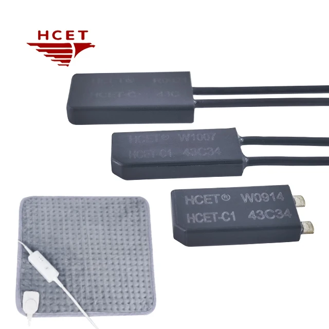 HCET-C   bimetal thermostat with 157C thermal fuse  temperature switch for heating pad  electrical  blanket