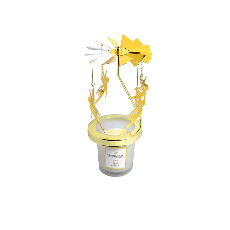  Modern luxury metal decorative bracket modern romantic aromatherapy candle