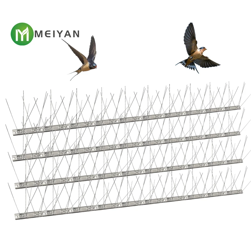 Outdoor 304 stainless steel anti bird thorn fence spike defense against birds