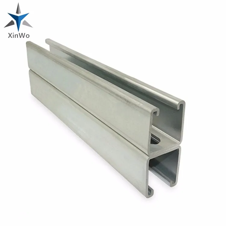 Customized Plain Strut Channel Pre-Galvanized Steel Strut C Channel for Construction Available in Stainless Steel and Plastic