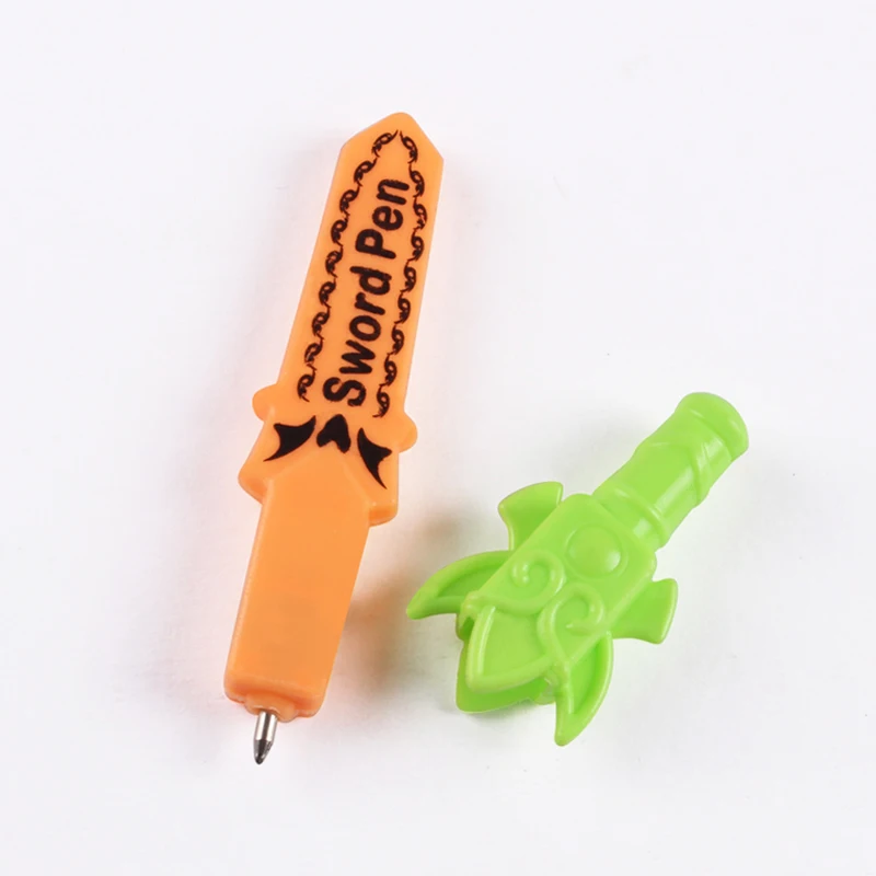 Best-selling Creative Mini Sword Shaped Plastic Ball Point Pen Kids Drawing Toys Student Toy School Supplies Gift pen