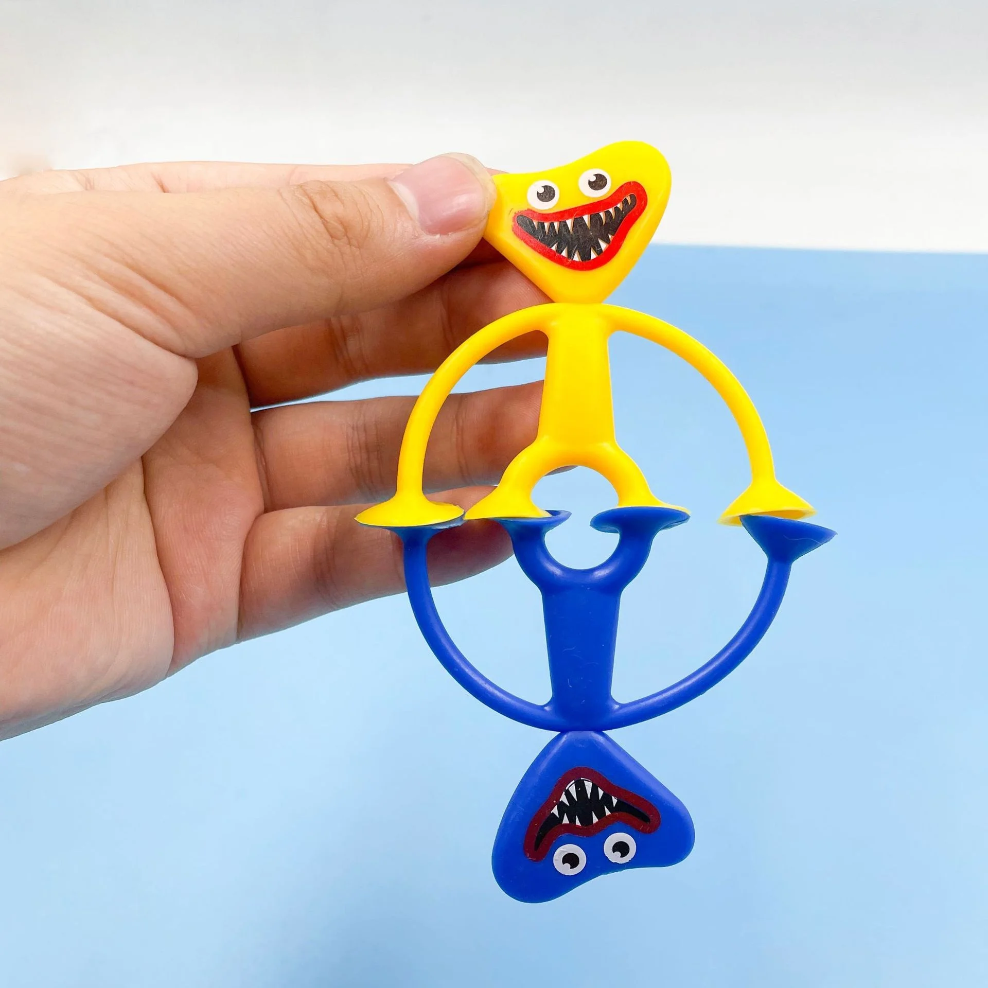 2023 New Silicone  Sucker Toy Doll Cartoon Big Mouth Toy Phone Holder Puzzle Game Figure Doll