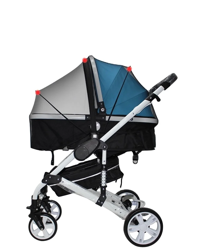 Purorigin 100% polyester universal foldable dense mesh mosquito net high elastic full cover mosquito net for stroller