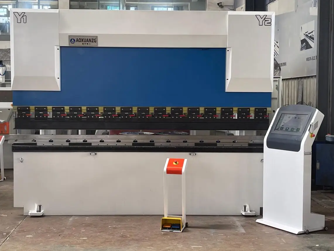 NEW Design Tp10s Controller 160Ton 3200mm CNC Hydraulic Press Brake with 4+1Axis