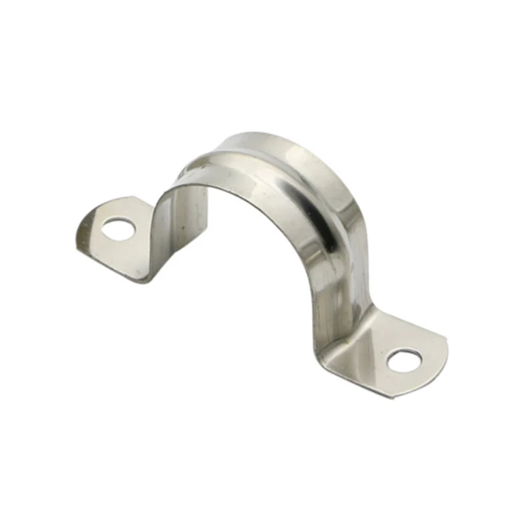 U Type Clamp Pipe Clip With Two Hole U Shaped Saddle Clamp Double Hole Saddle Clamp