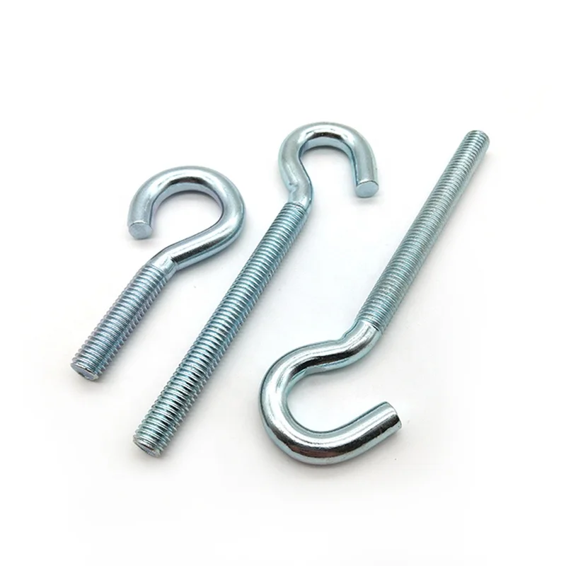 wrought iron hook titanium m8 black small shoulder flat eye bolts 15 inch