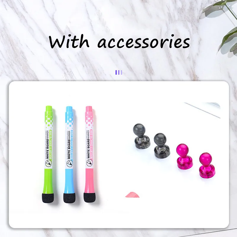 Hot Sales Foldable Whiteboard  12*16' Size Magnetic Desktop Foldable Dry Erase White Board With Handle