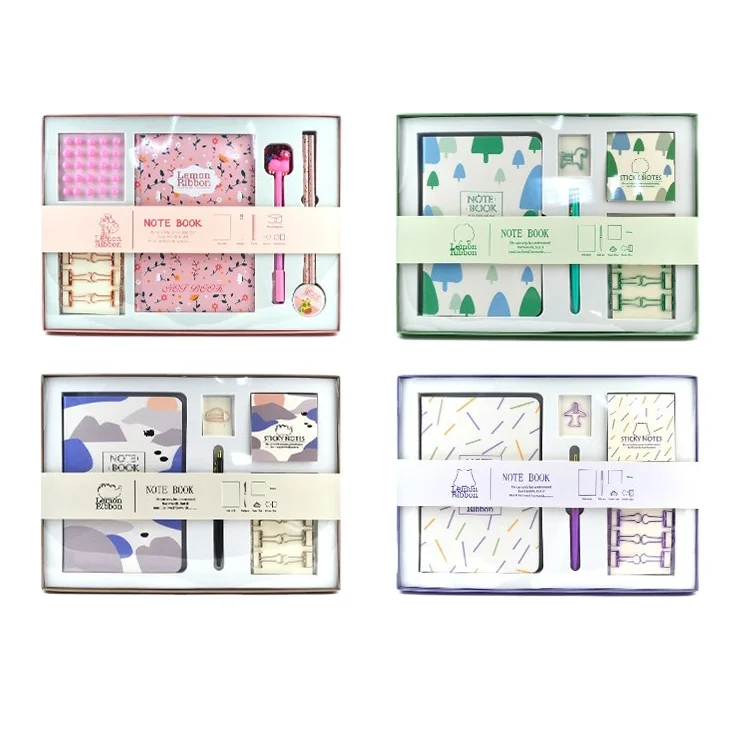 Custom back to school marble eco friendly office kawaii stationery gift set kids school supplies