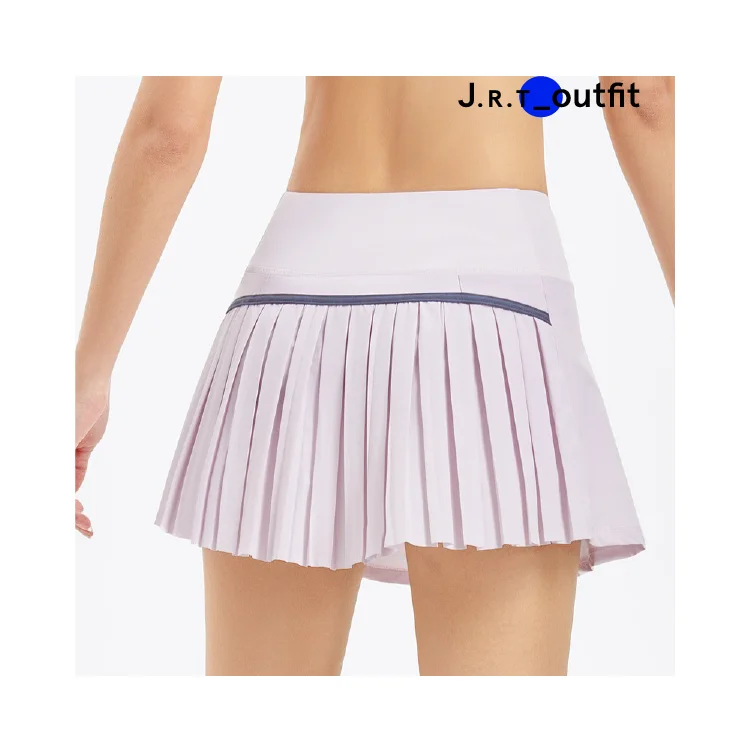 JRT, индивидуальная однотонная женская быстросохнущая плиссированная теннисная юбка 2 в 1 с карманом для телефона