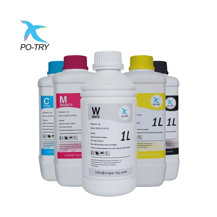 PO-TRY 1000ml DTF pigment heat transfer pet film ink Textile Printing Ink DTF Ink