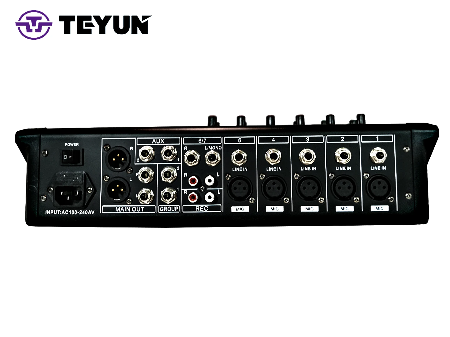 TEYUN Professional 6-channel Digital sound mixing console E6 Mixer stage equipment