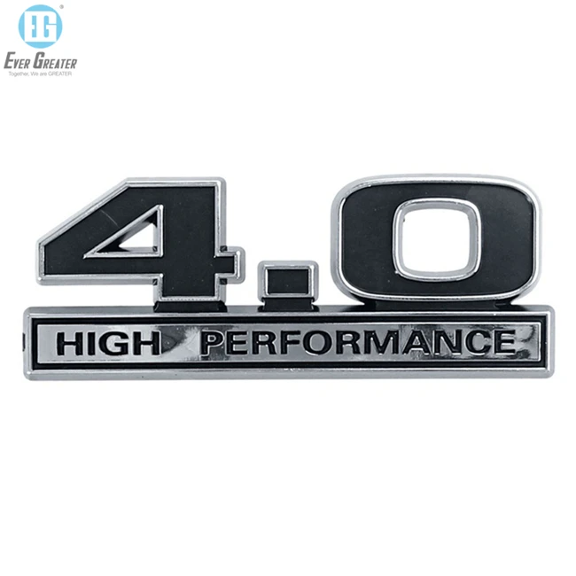 Customized ABS Car Badges Embossed Metal Sticker Car Chrome Emblems