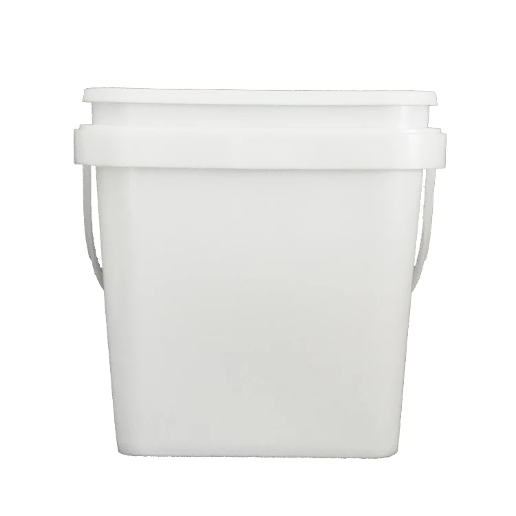 Recyclable plastic square 1l 2l 3l 5l 10l bucket with lid of laundry detergent wholesale food grade square Pail For Packaging