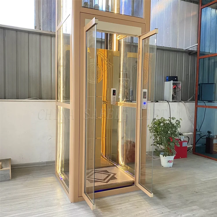 Factory-Price Electric Hydraulic Home Elevator CE Certified Customized Hydraulic Lift Modern Design Villa Passenger Use Safely