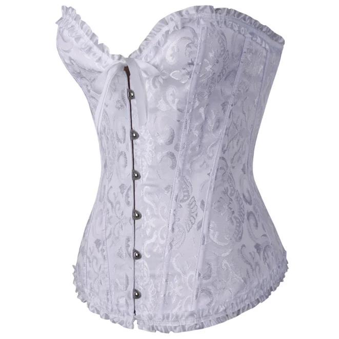 Red Top Sex Shop Sexy Elasticity Corset Lingerie Bustier Cross Cup