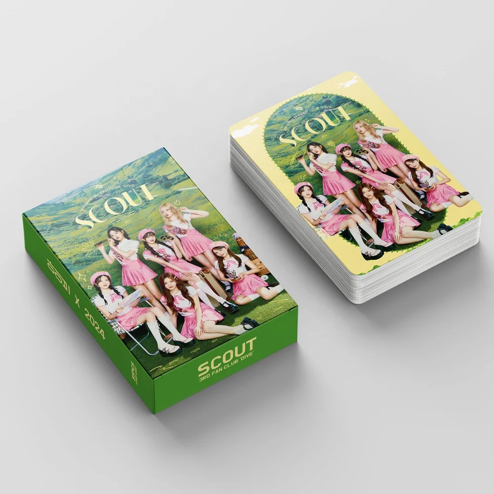 YUWEI 55pcs/box Kpop Photo Card SCOUT Lomo Rei Gaeul Wonyoung Yujin Leeseo Liz Photocard for KPOP
