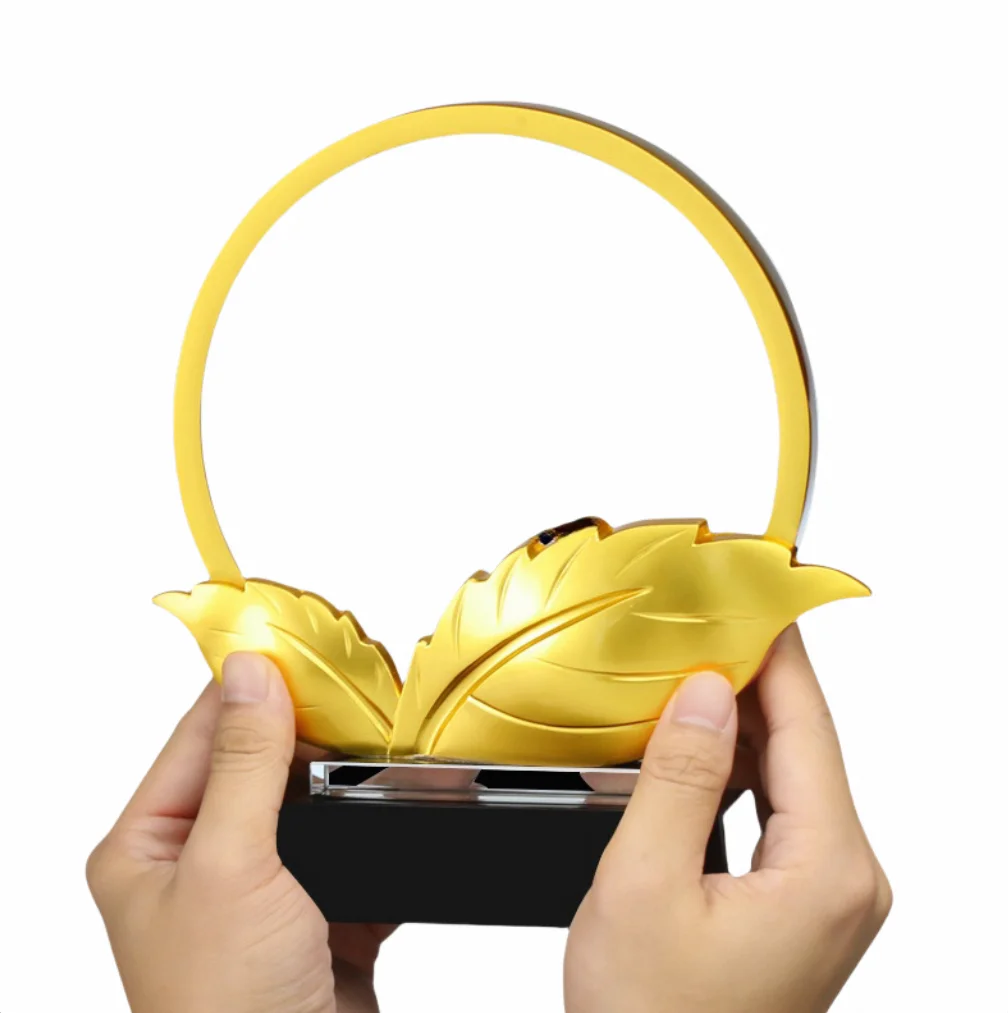 Дипломатические награды изысканный листовой трофей Финансовые достижения премиум