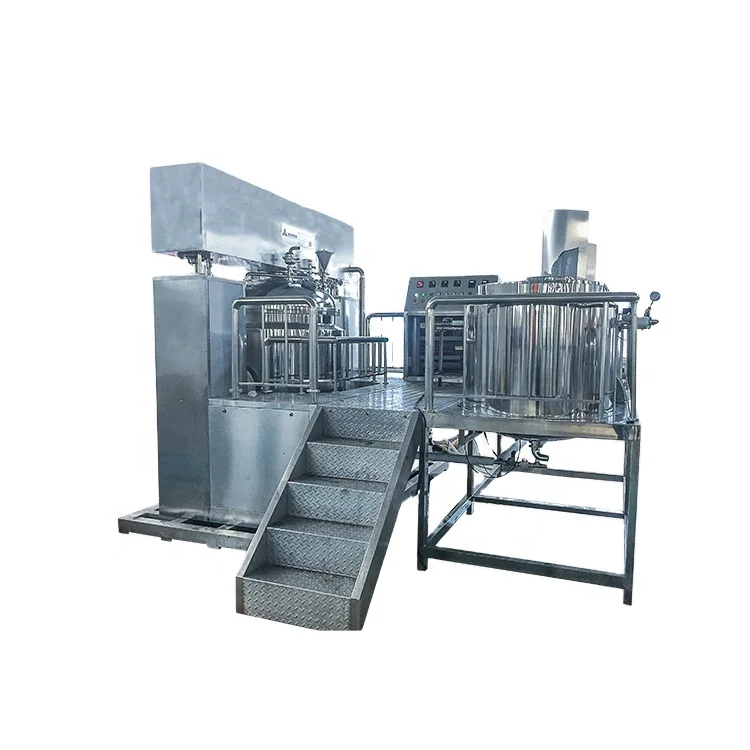 1000L Hydraulic Lifting Vacuum Emulsifying Mixer Mayonnaise Making Machine