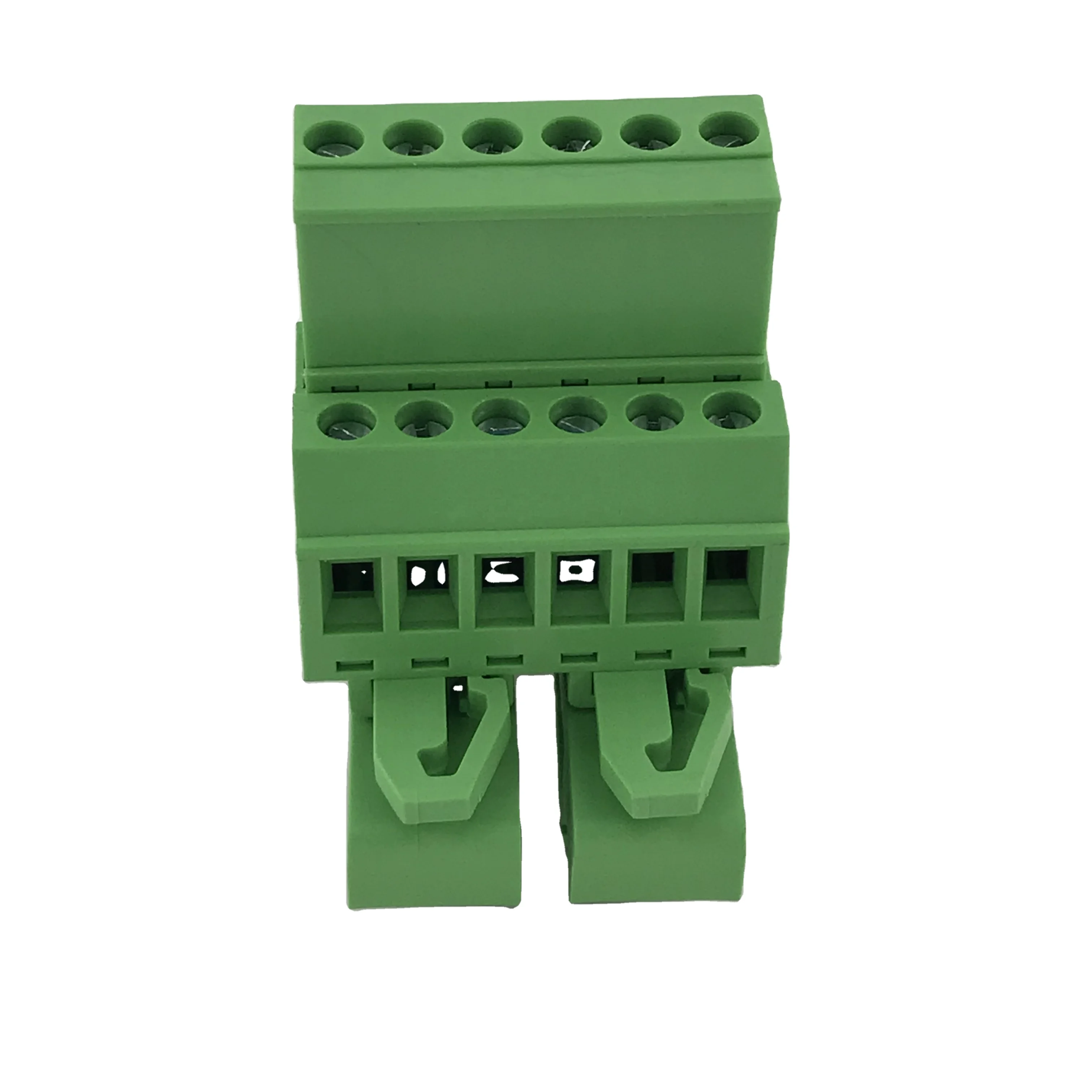 35mm Din rail mounted type 10A 5.08mm pitch Pluggable wire to wire terminal block