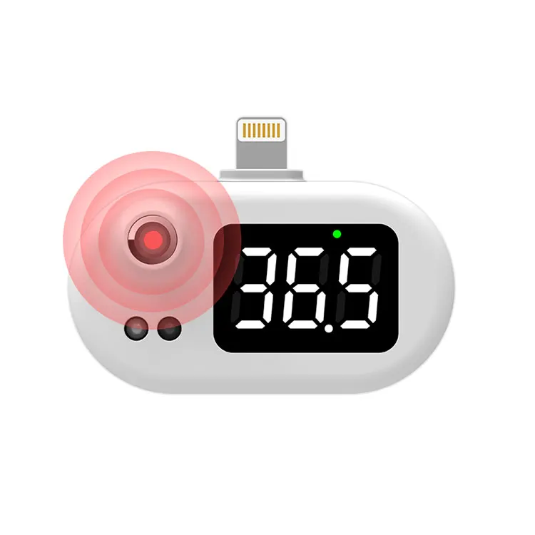 Mobile Phone Thermometer K8 Mini USB Wireless Infrared Sensor Body Temperature Detector FC CE ROHS Cellphon Thermometers