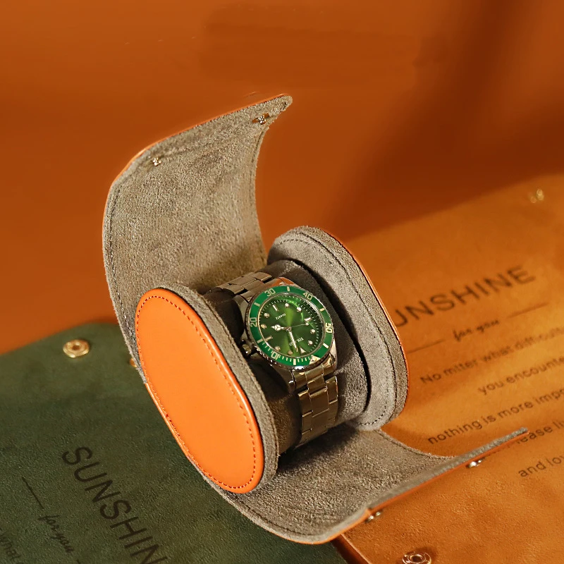 Watch Travel Case Roll Watch Display Storage and Organizer with Removable Watch Accessories & Parts