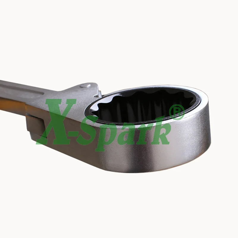 X-SPARK Heavy Duty Die Forged European Type Jumbo Long handle Industrial Special Ratchet Wrench