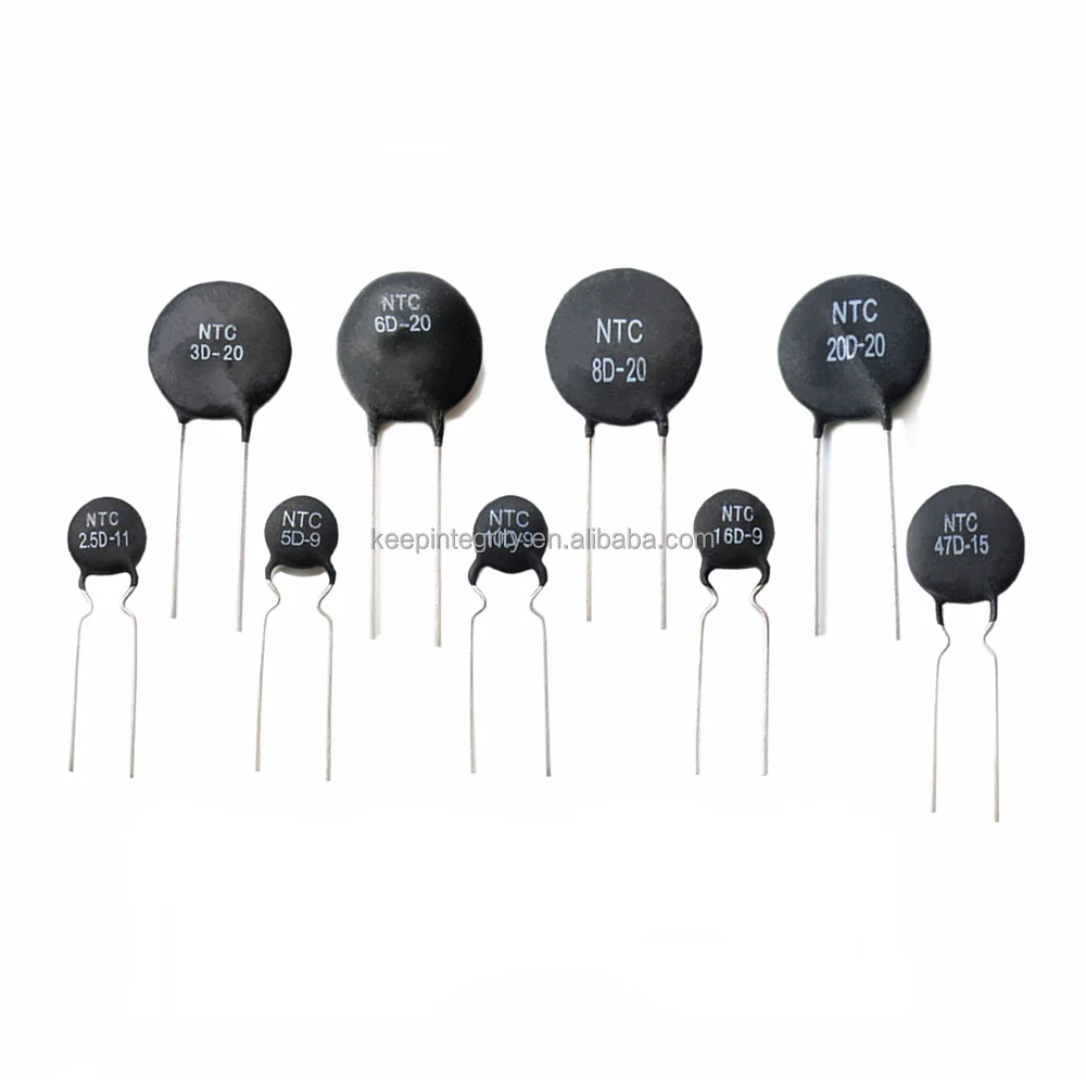 NTC Thermistor Resistor NTC 2.5D/3D/5D/8D/10D/16D/20D/47D - 5/7/9/11/13/15/20/25 Thermal Resistor