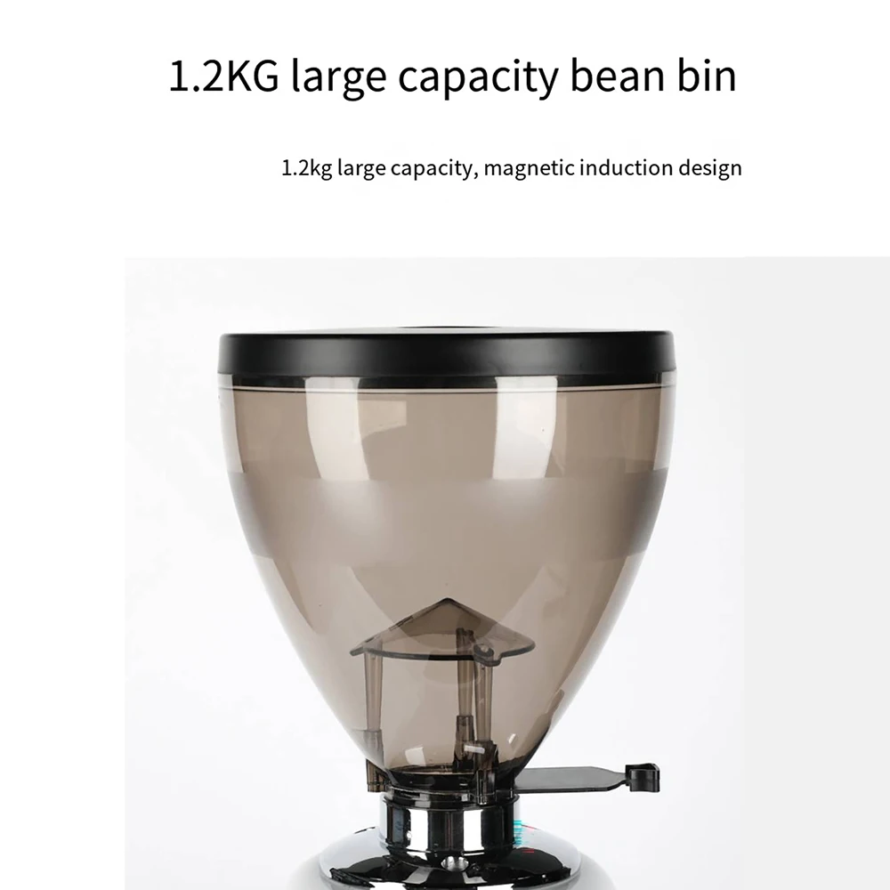 Zilong Professional automatic LED industrial electric commercial coffee grinder commerical coffee bean grinder machine 74MM