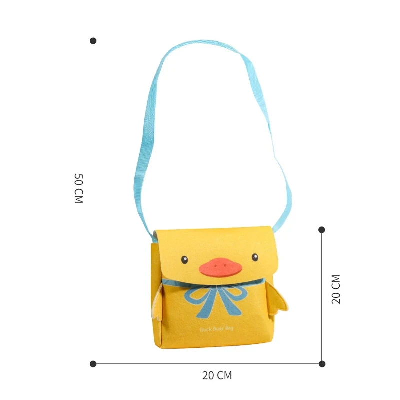 Baby Montessori Activity Bag Cute Duck Busy Cloth Bag Quiet Busy Book Toy Motor Early Education Daily Skills Learning for Kids